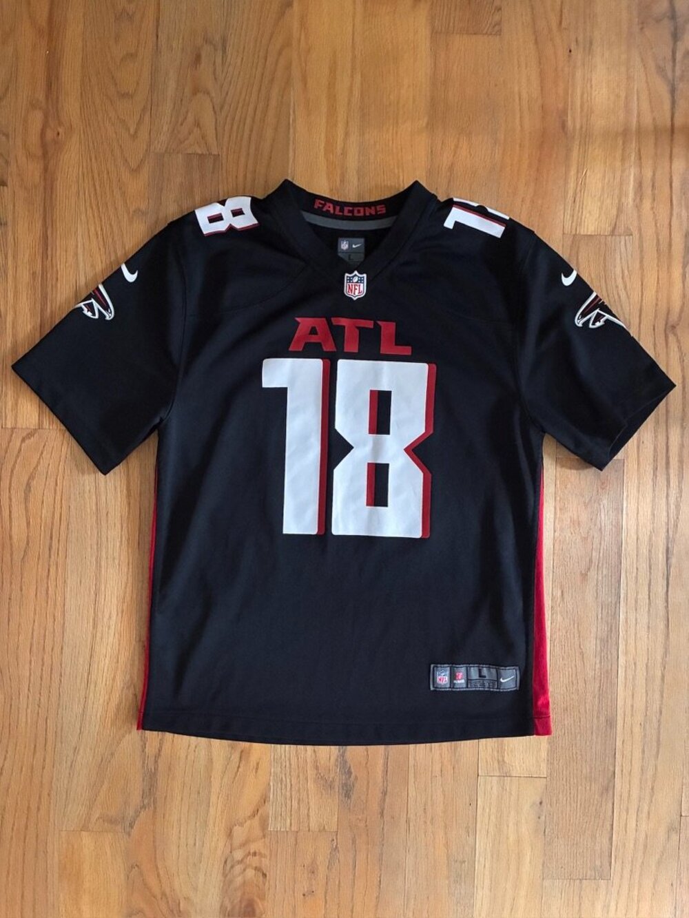 Nike Calvin Ridley #18 Atlanta Falcons Youth Jersey Large (14/16)